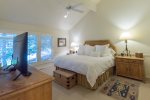 BR 1- Main Floor Master Suite with King Bed and Flat Screen TV